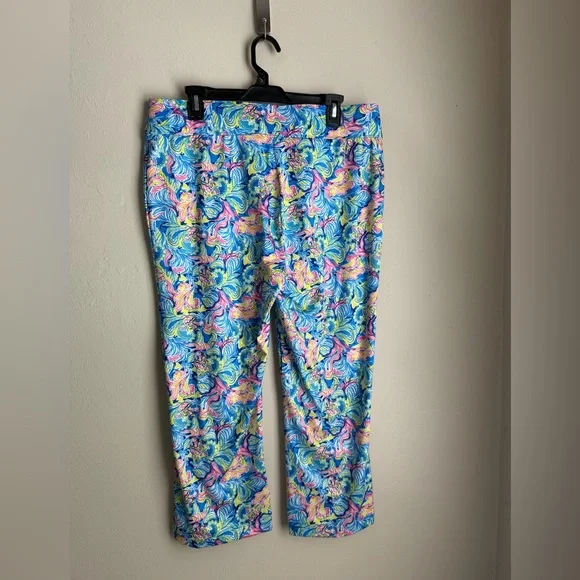 Bright Swirl Wide-Leg Jeans in Blue & Pink - Picture 5 of 11